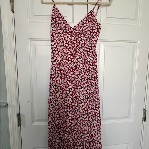 Reformation Red and White Floral Midi Dress - Picture 2 of 5